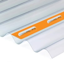 Corrapol - 950mm Wide PVC Corrugated Roof Sheet - Clear