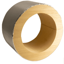 FSC Hard Wood Blocks - Foil Wrapped Pipe Supports (Without Clamps)