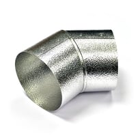 Stucco Aluminium Pipe Insulation Cladding - 45 Degree Elbows