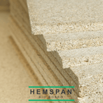 HEMSPAN® Bio Board - 19mm Thick Hemp Fibre Insulation Boards - Eco-Friendly Plasterboard Alternative
