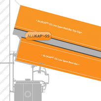 Alukap-SS Low Profile Wall Bar - Self-Supporting Glazing Bar