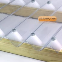 Corrapol - 950mm Wide PVC Corrugated Roof Sheet - Clear