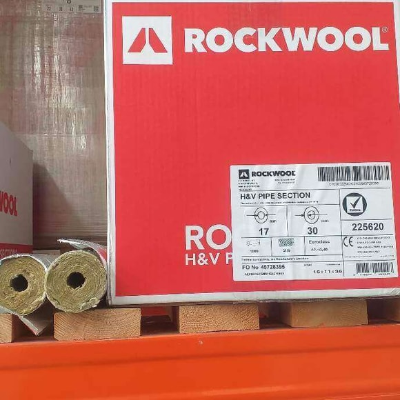Rockwool pipe insulation