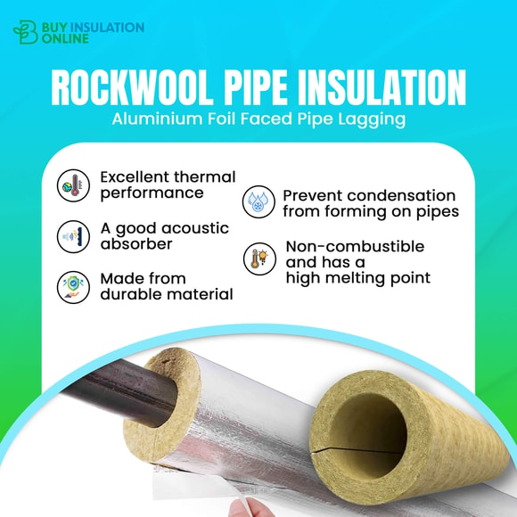 Rockwool pipe insulation