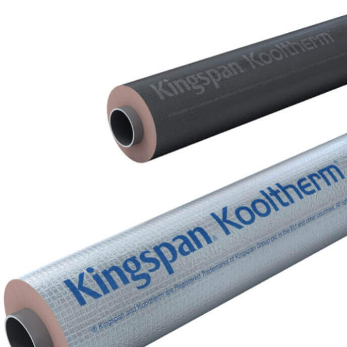 Kingspan Kooltherm Phenolic Pipe Insulation 1m Long 21mm bore x 25mm thickness 