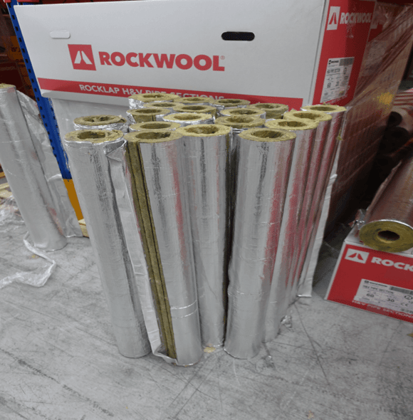 Rockwool Pipe Insulation - Aluminium Foil Faced Pipe Lagging