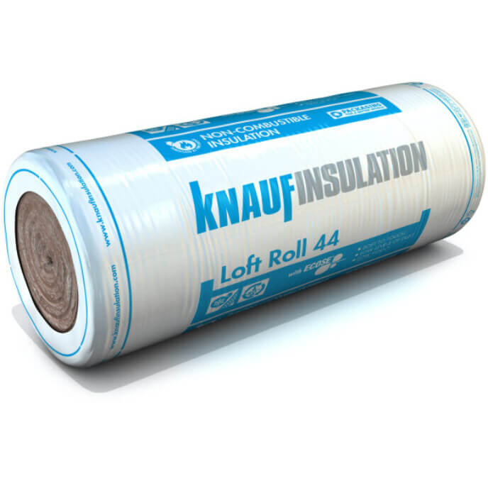 5x 150mm Knauf Earthwool Loft Insulation Roll 9.18 m2 Glass Mineral Combi Cut 44 