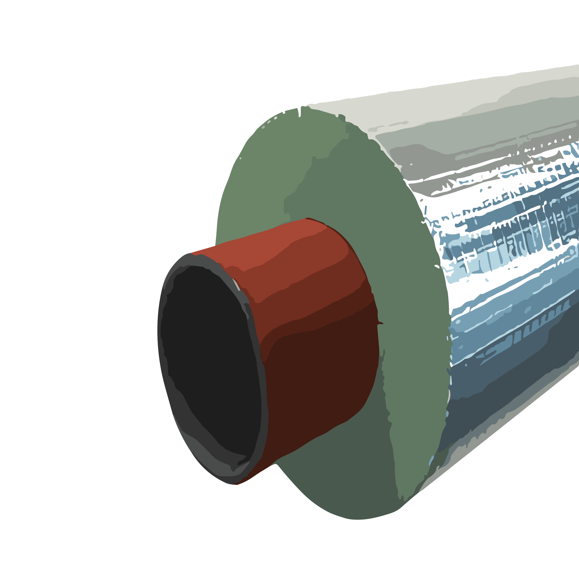  Pipe Insulation - Green / Pipe Insulation / Pipe Fittings &  Pipes: Tools & Home Improvement