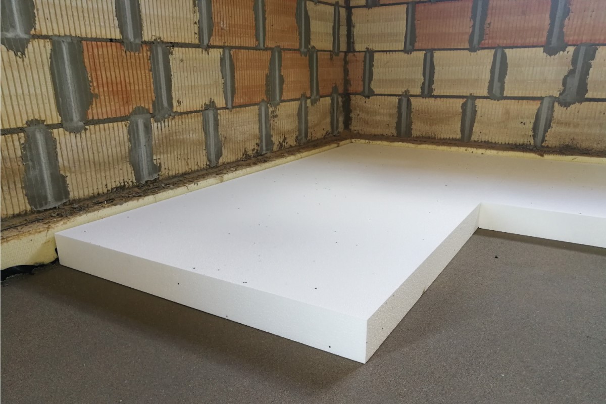 White Polystyrene Insulation Sheet 2400 x 1200mm EPS70