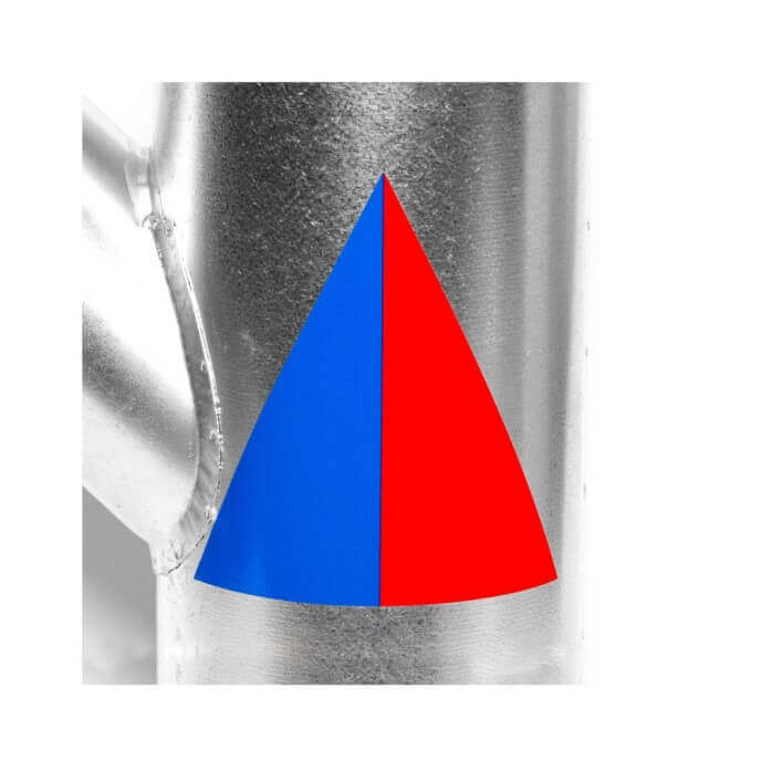 Self adhesive Ductwork Identification Triangles