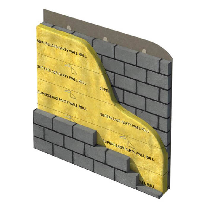 Sound Insulation for Walls Superglass Party Wall