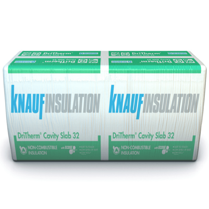 Knauf Dritherm 32 - Mineral Wool Cavity Insulation Slab 