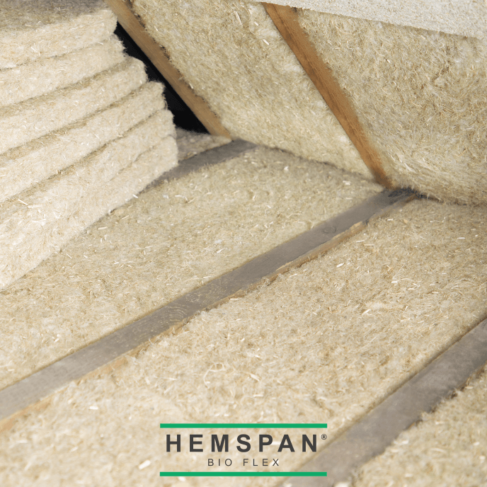 HEMSPAN® Bio Flex - Hemp Wool Insulation Batts - 1200 x 600mm
